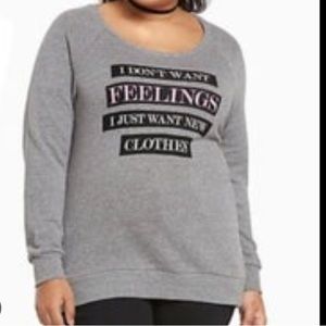 Torrid graphic sweatshirt grey size 2X